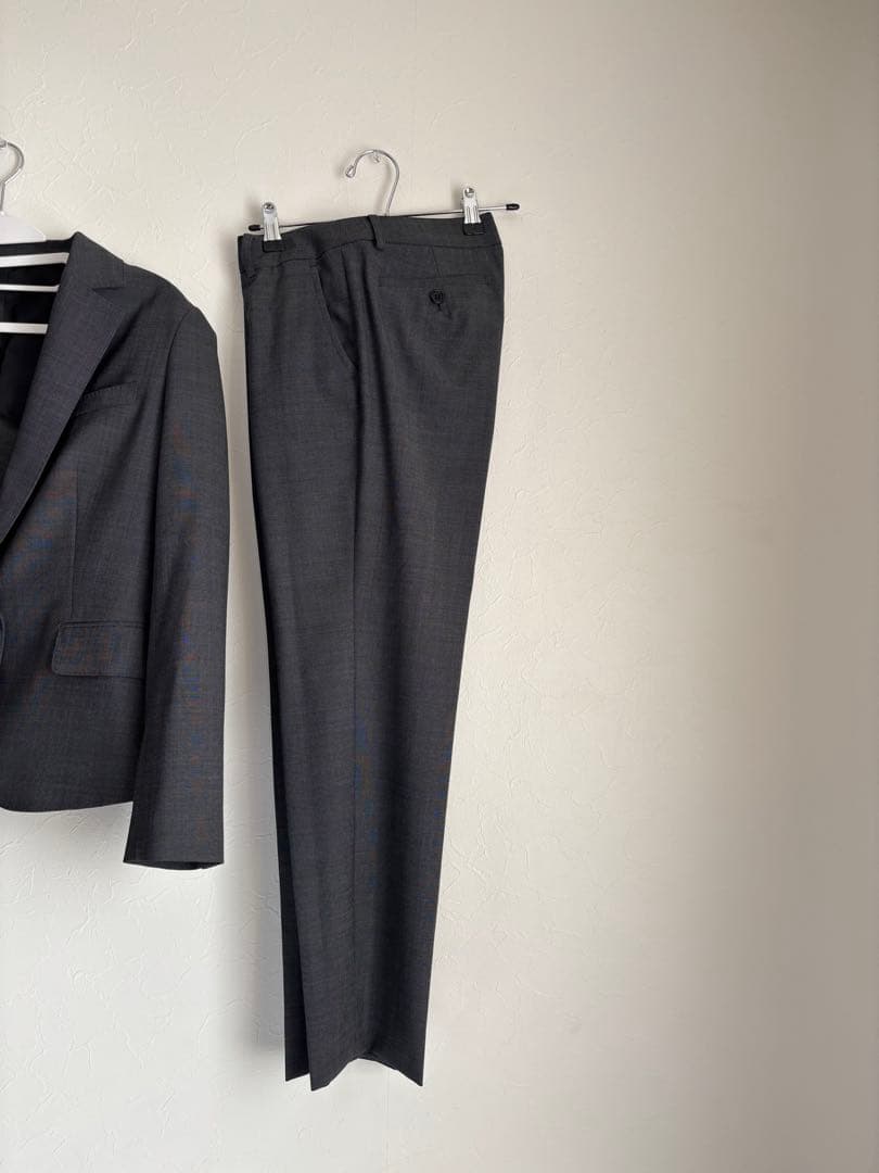 ザ・スーツカンパニー セットアップ ストレッチスーツ ダークグレー あずき