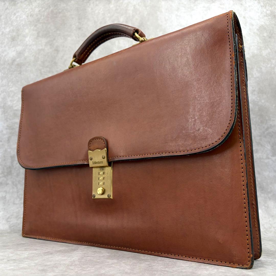 シュレスリンガー スリムブリーフケース ビジネスバッグ フルグレインレザー 本革