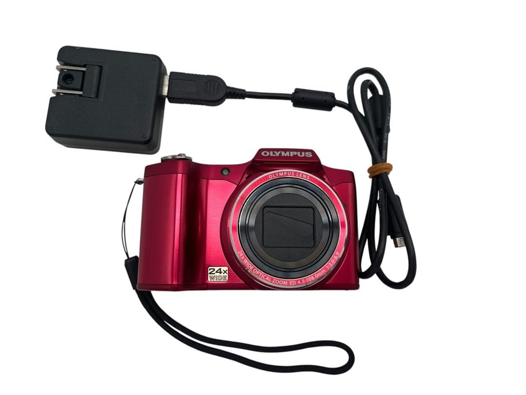 OLYMPUS SZ-14 デジタルカメラ レッド デジカメ オリンパス 24倍