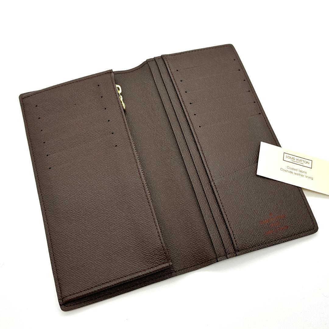 【超極美品】ルイヴィトン　ダミエ　ポルトフォイユブラザ　メンズ　長財布