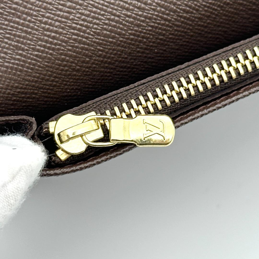 【超極美品】ルイヴィトン　ダミエ　ポルトフォイユブラザ　メンズ　長財布