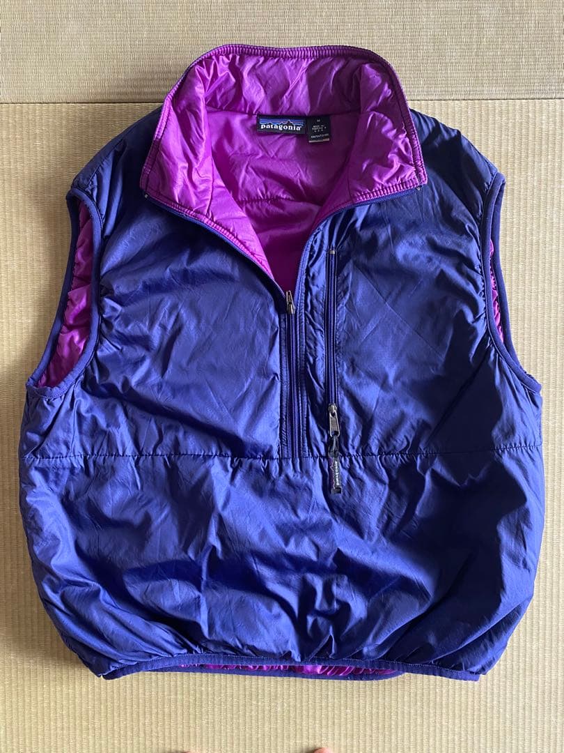 ヨシヒサ　patagonia　95年　パフボール・ベスト　ブライトパープル