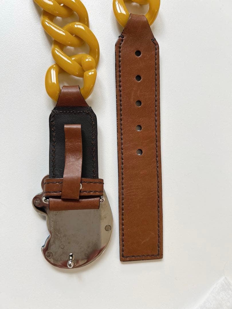 PRADAプラダベルト　オウムバックル