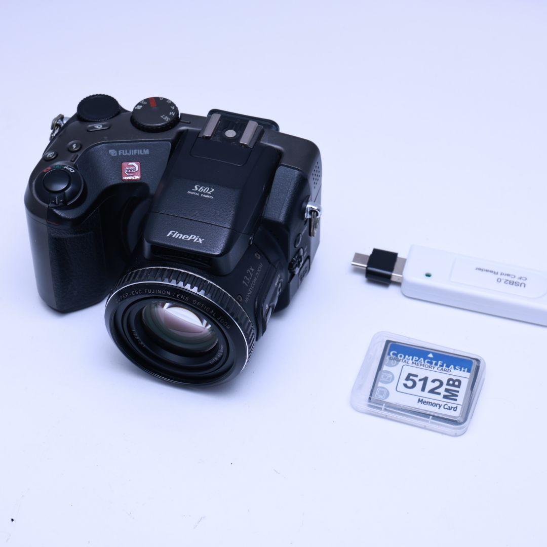 スマホ転送可 FUJIFILM デジタルカメラ S602 カード電池他付き