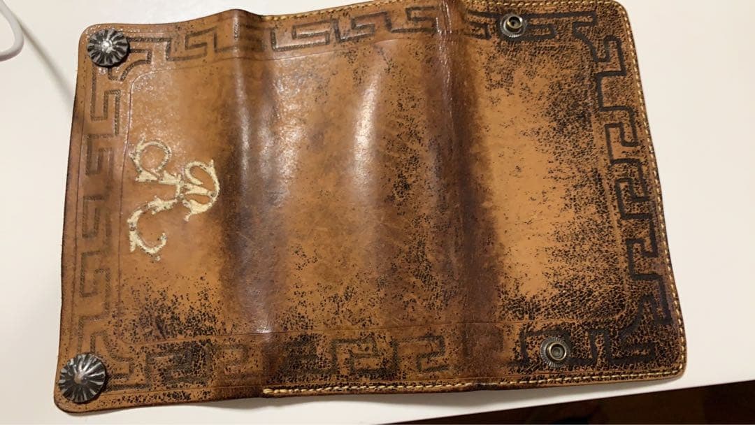 RRL 長財布　レザー　コンチョ　希少