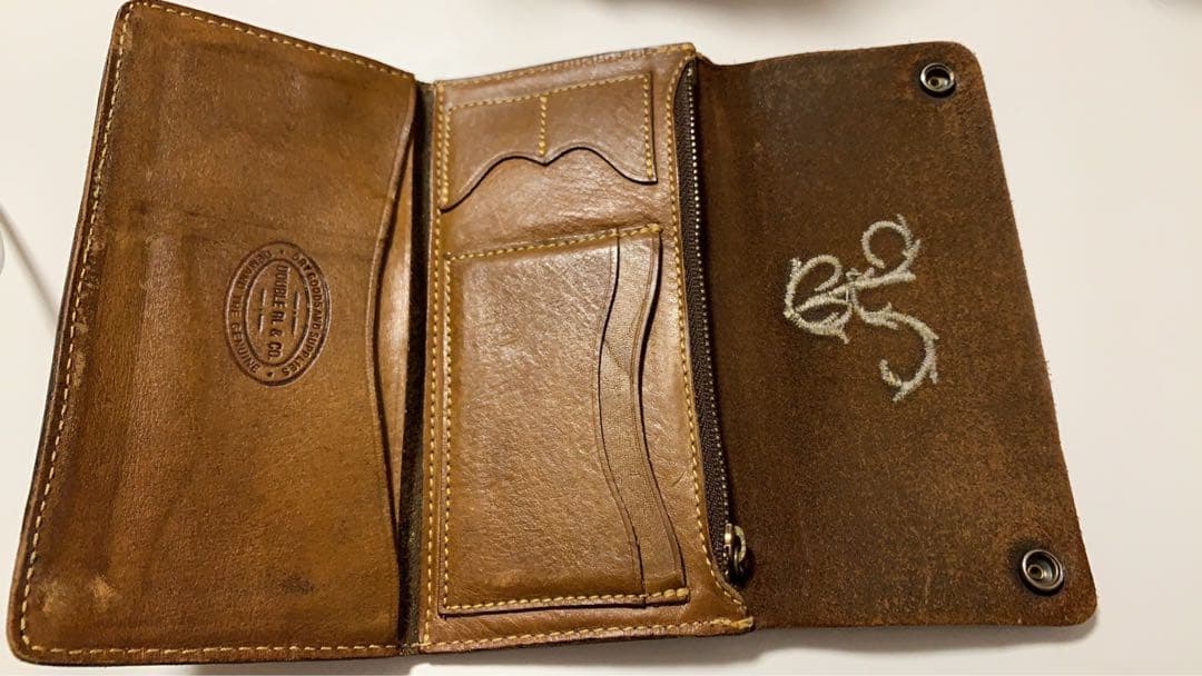 RRL 長財布　レザー　コンチョ　希少