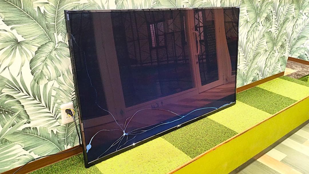 【液晶割れあり／部品取り用／ジャンク品】65型液晶モニター　JAPANNEXT