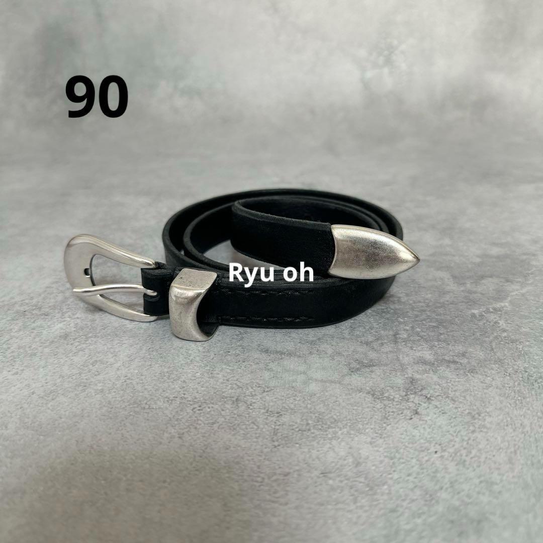 メンズ OUR LEGACY アワーレガシー 2cm レザー ベルト 90