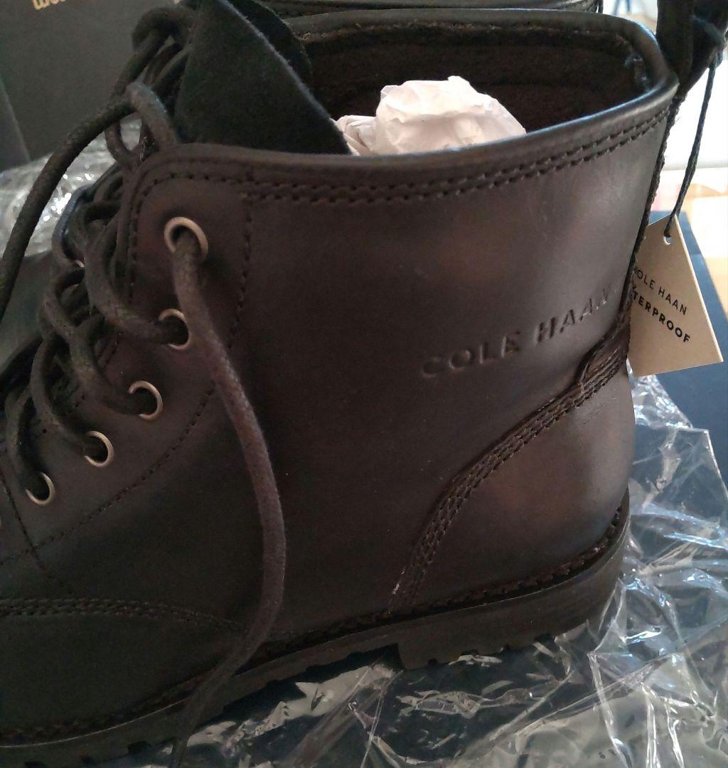 コールハーン　レースアップショートブーツ　ブラック　23.5　新品、未使用