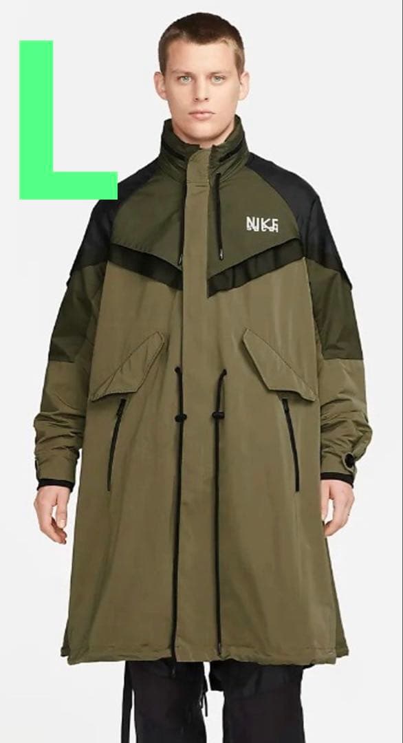 【新品未使用品】Sacai × Nike Trench Jacket カーキ　L