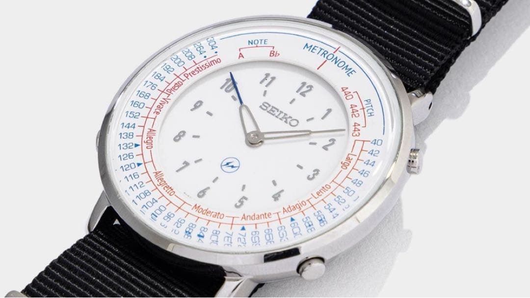 セイコー　メトロノームウォッチ　フラグメント　ホワイト　新品