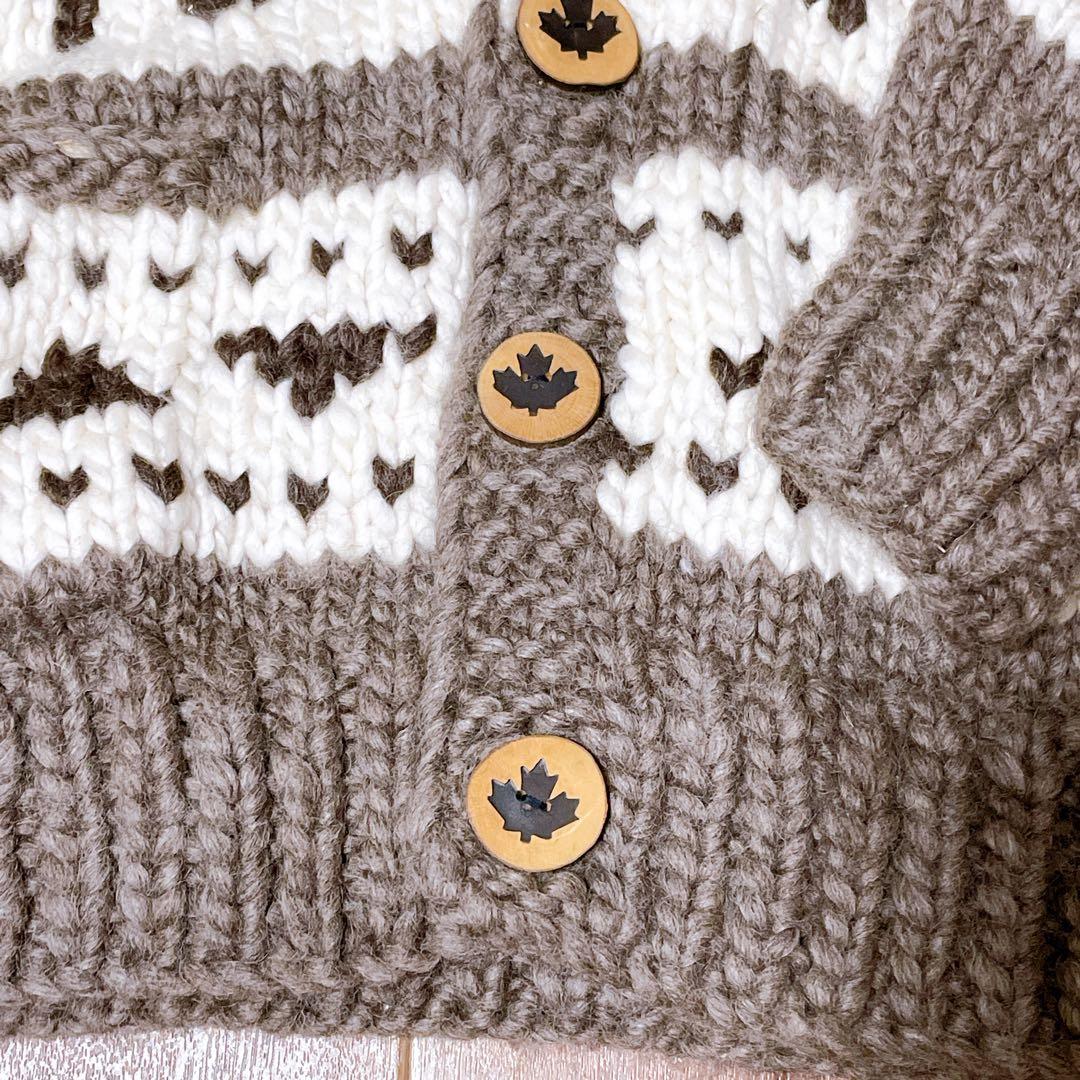 【タグ付き未使用】KANATA カナタ トナカイ柄 カウチンニット セーター