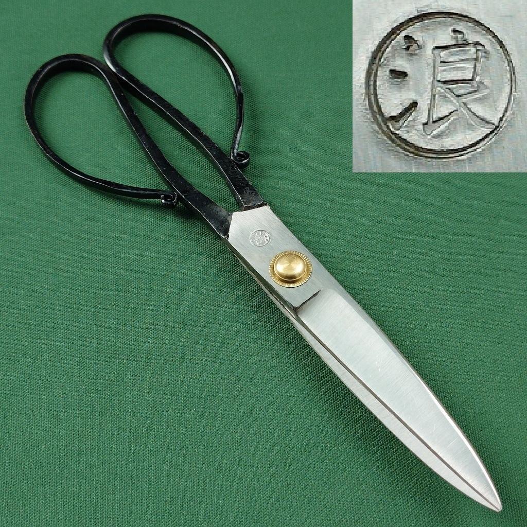 種子島鋏 〇浪 本種子鋏 池波刃物製作所 210㎜ 箱付き 未使用《0301》