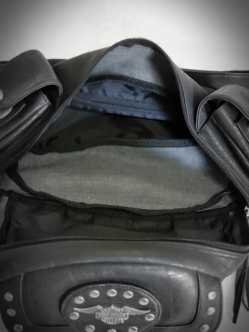 【希少】Harley Davidson ボディバッグ 黒 レザーウエストバック