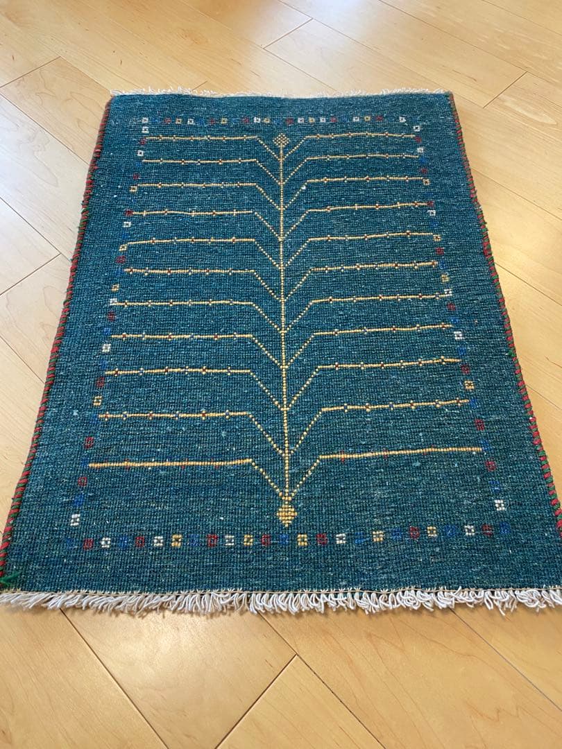 イラン製ギャッベ 玄関マットサイズ (61×83)