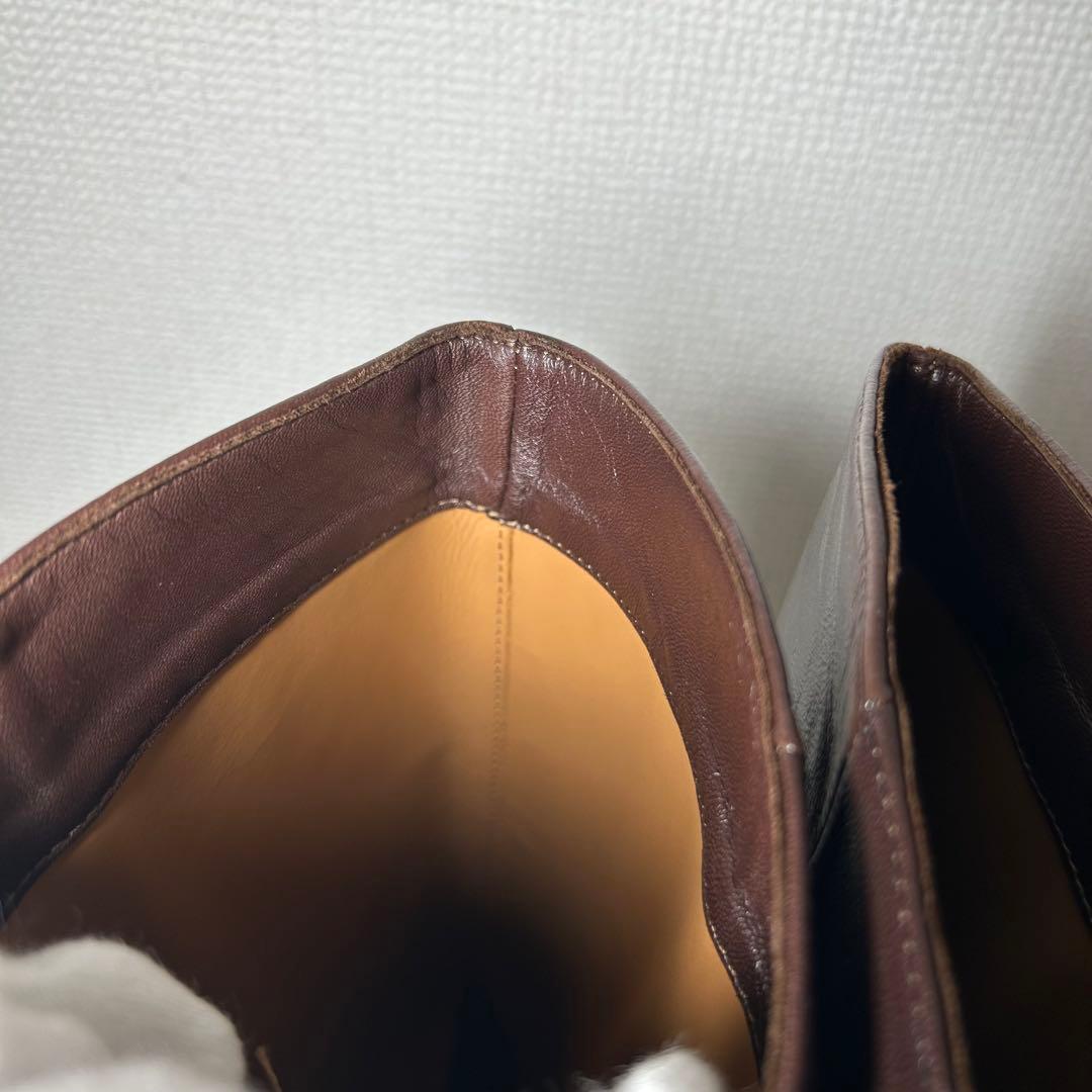 【箱付き】CORSOROMA9 ロングブーツ インヒール ブラウン