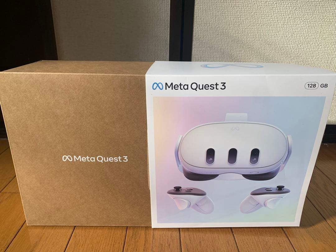  Quest 3 128GB VRヘッドセット＋ヘッドストラップ