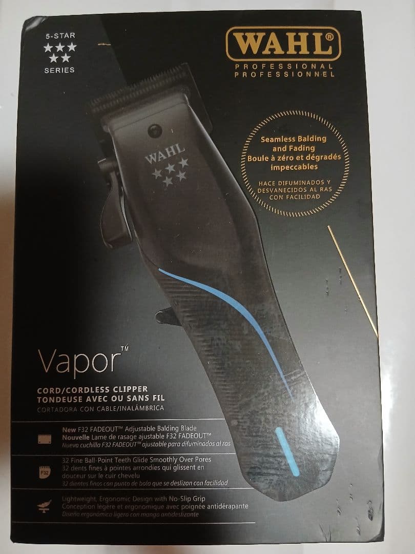WAHL vapor Star ヴェイパー コー ド/コードレス　バリカン