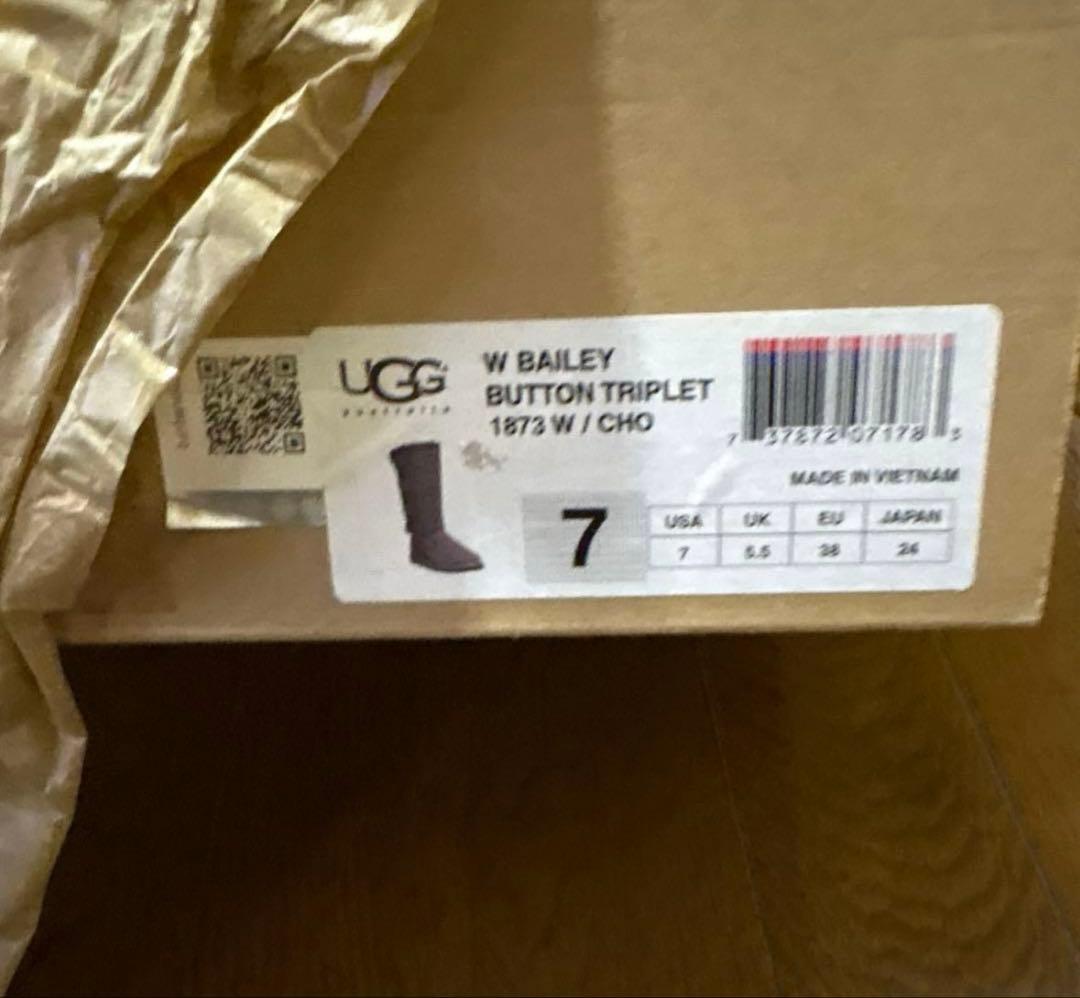 【新品】　UGG ムートンブーツ チョコレート 24cm