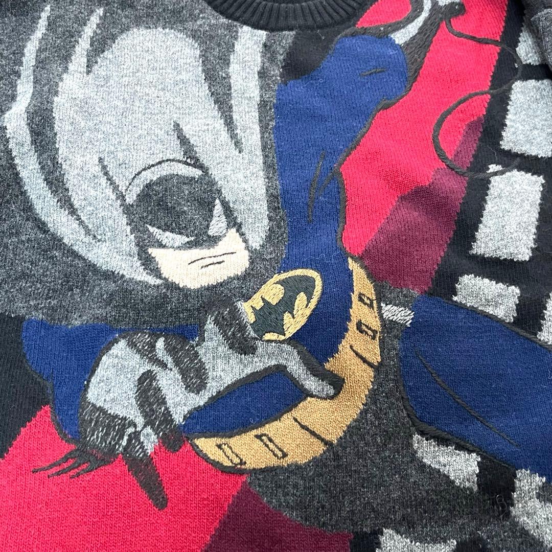 超希少 ICEBERG バットマン セーター イタリア製 黒 サイズ表記S