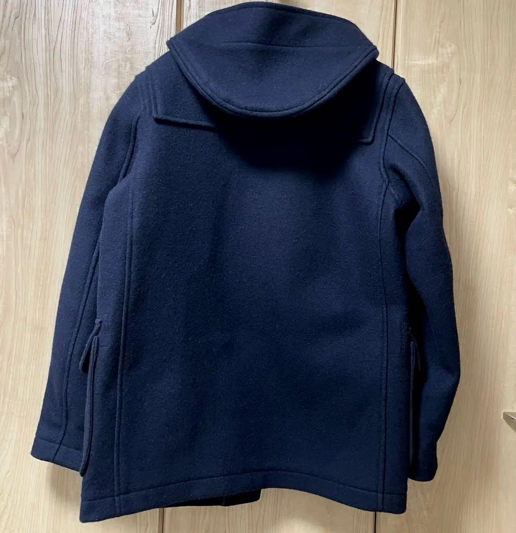 【美品】MHL. エムエイチエル レディースダッフルコート ミドル丈 ネイビー