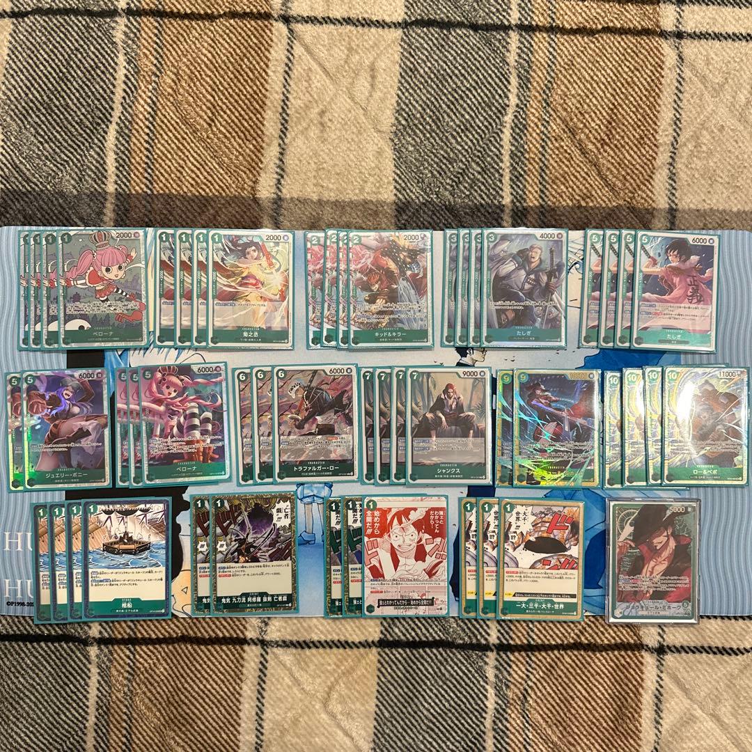 ワンピースカード　緑ミホーク　デッキ