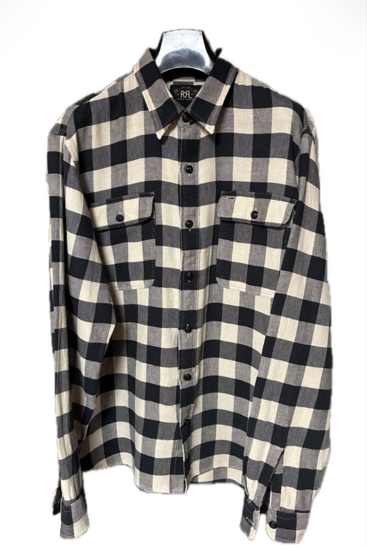 チェック ネルシャツ XL ダブルアールエル ヴィンテージ