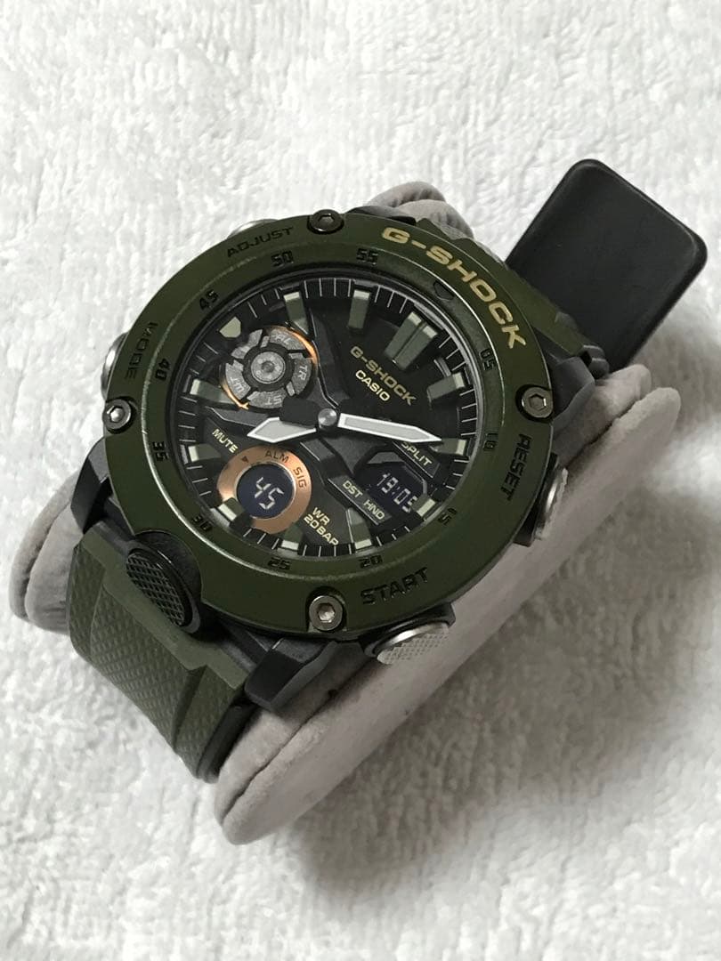 CASIO G-SHOCK GA-2000-3AJF カーキ 交換用ベルト付属