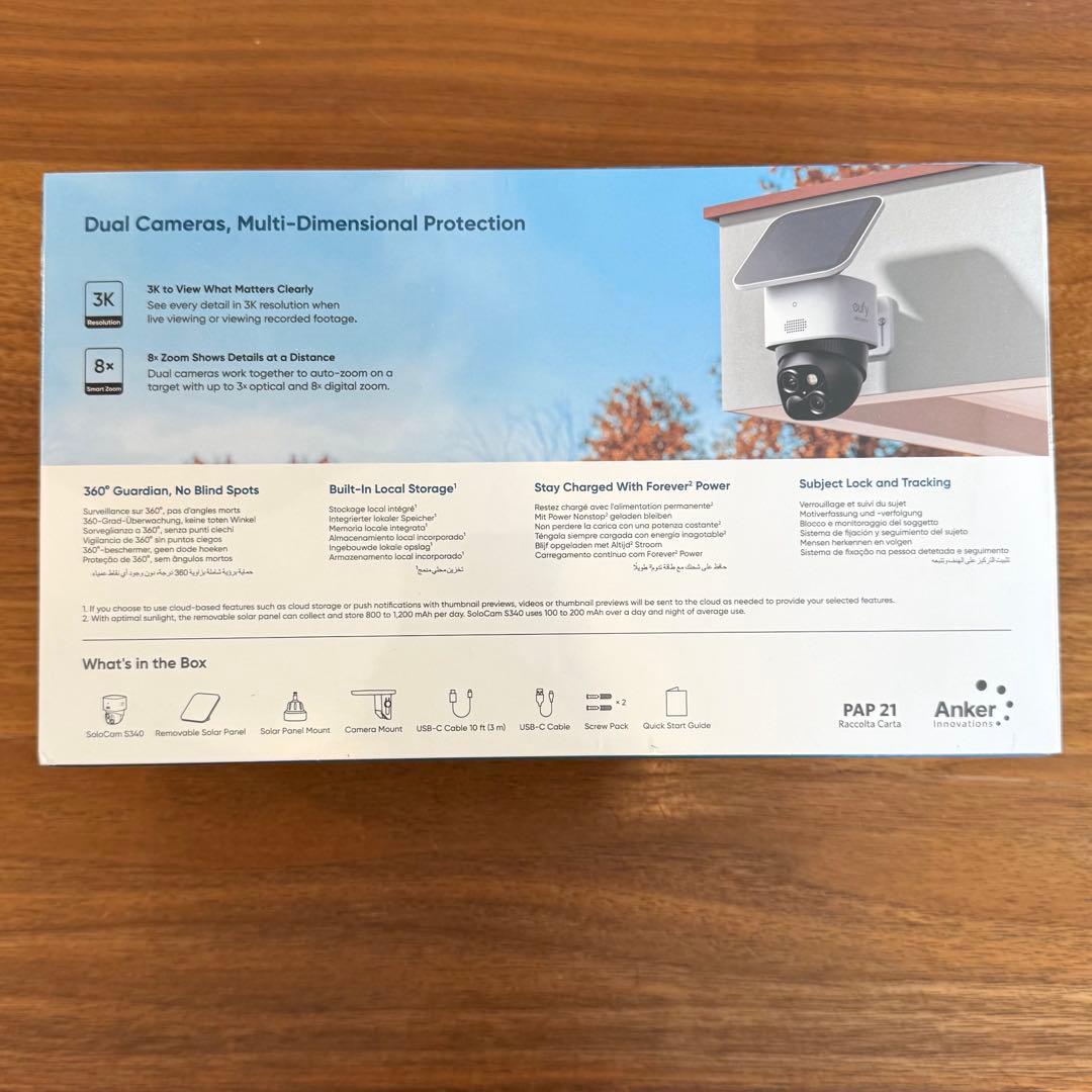 【新品】Anker eufy Security SoloCam S340