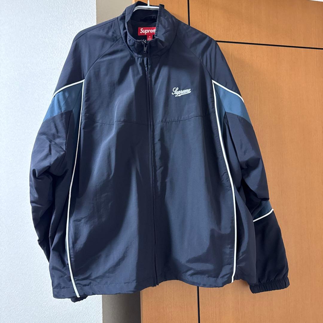 Supreme Contrast Piping Track Jacket 黒 M