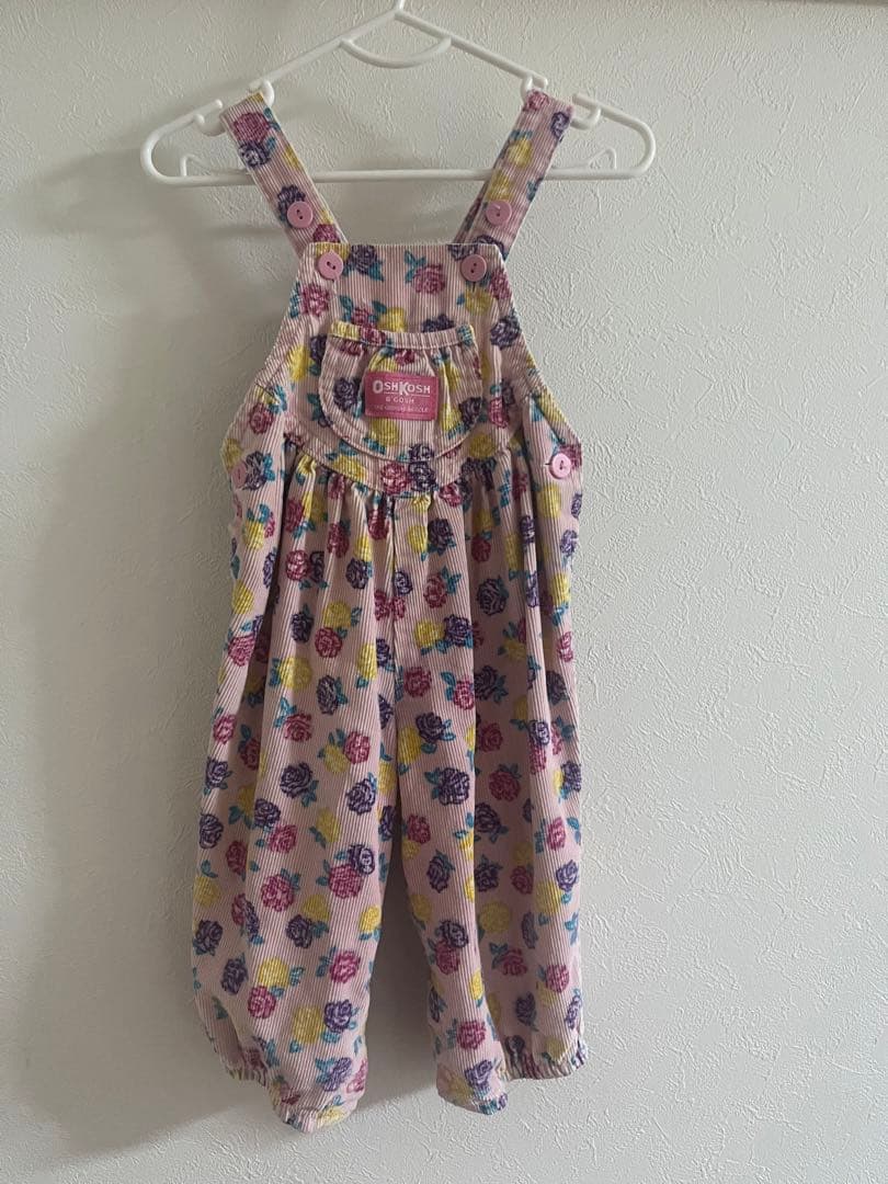 ヴィンテージ oshkosh レア 花柄 ローズ 12m