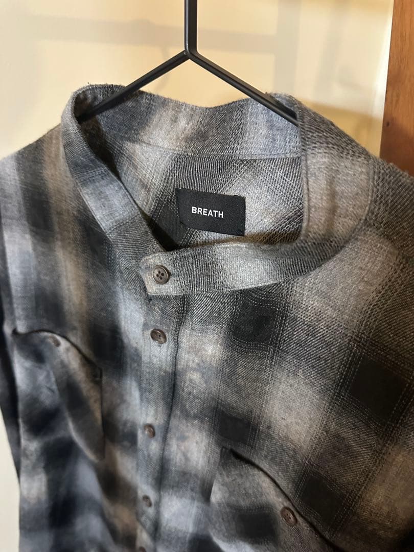 BREATH BADHOP COLLARLESS SHIRT/BLK M 新品