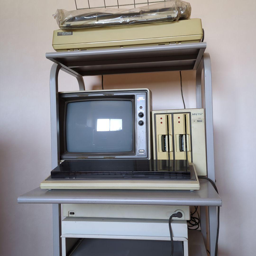 PC-9801　初代　PC本体　プリンター　ディスプレイ　ディスクユニット
