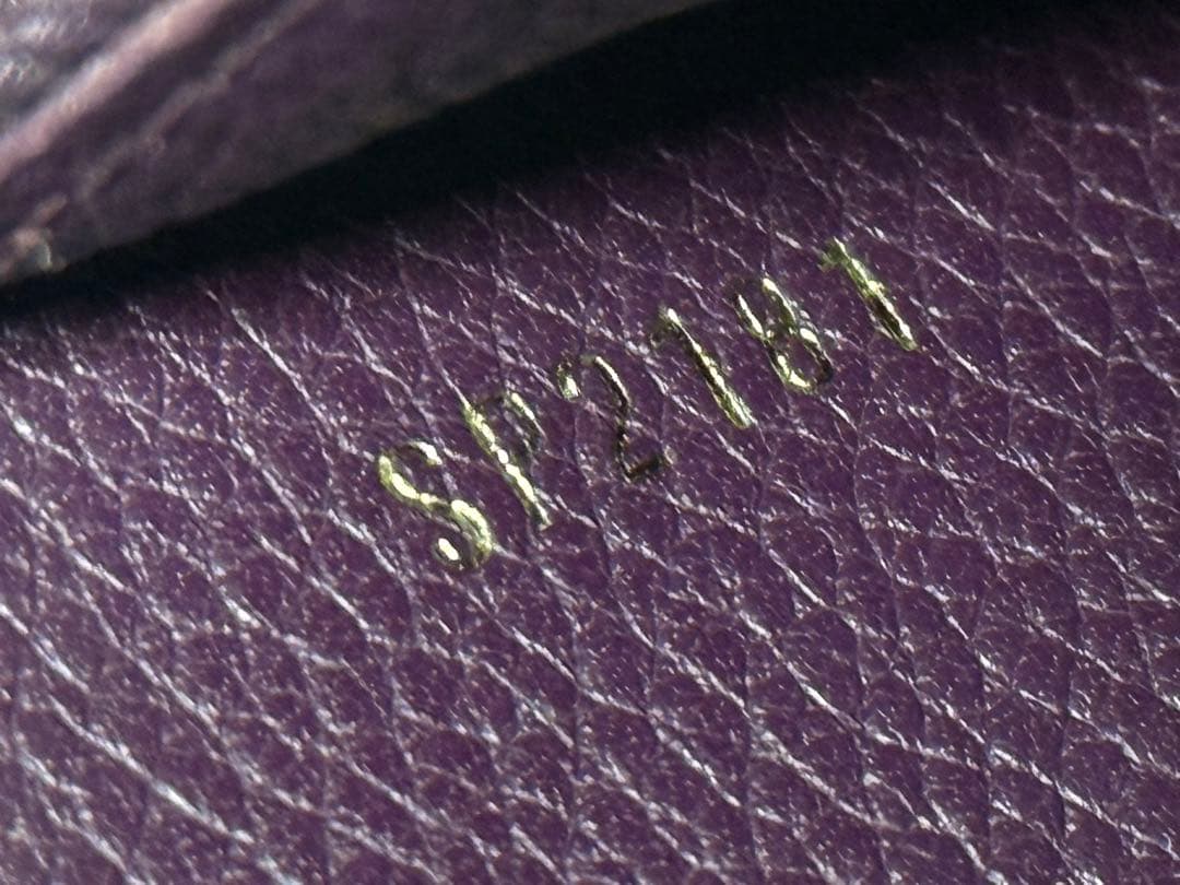 極美品！ルイヴィトン　アンプラント　スクレットロン　ジッピー長財布　紫系