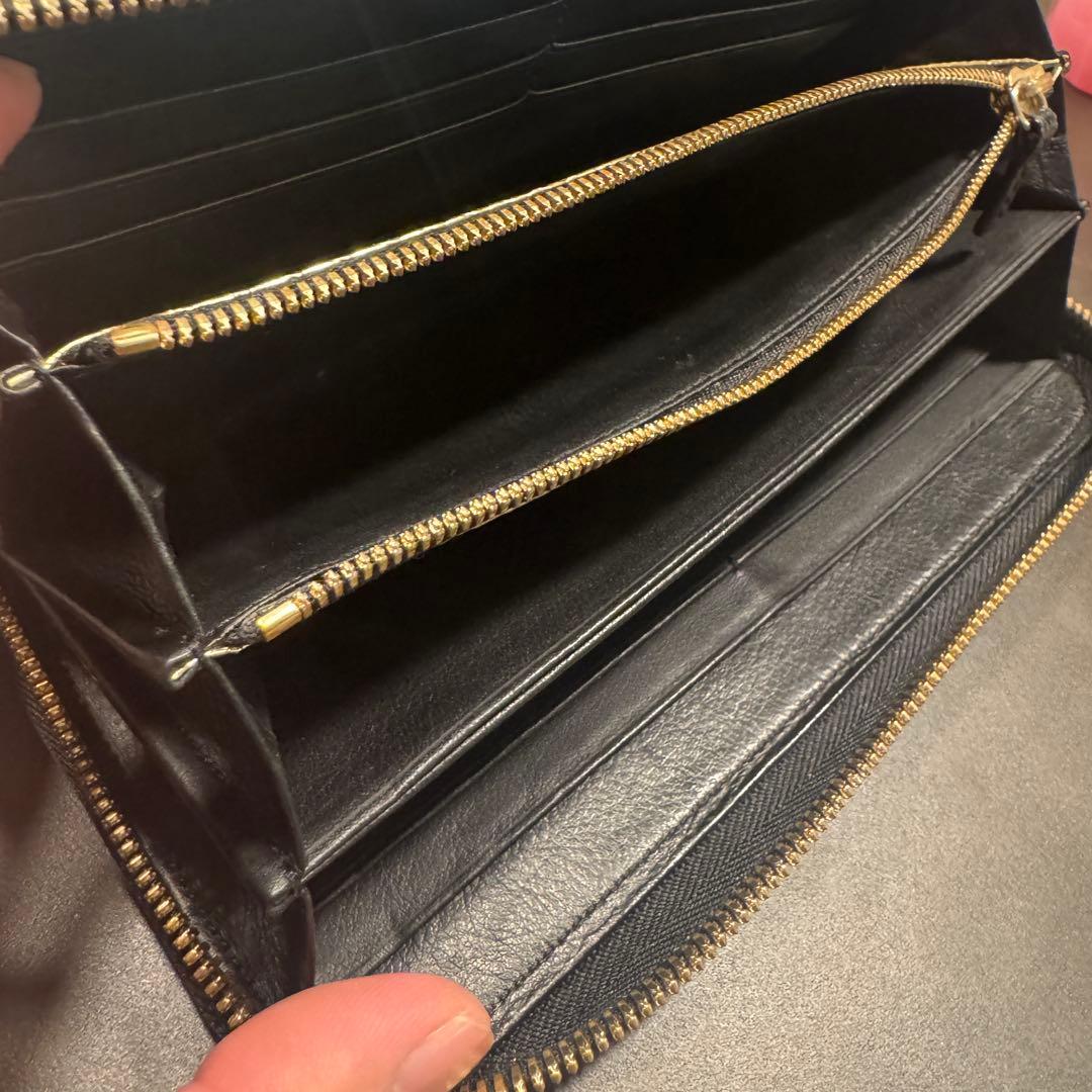 池田工芸 ポロサス スモールクロコダイル 長財布 1枚革