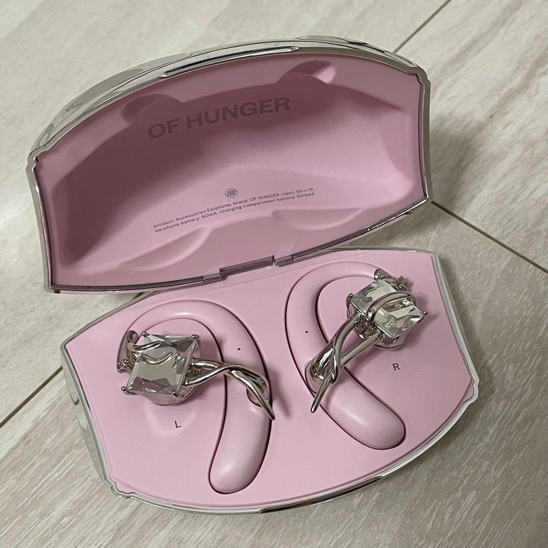 OF HUNGER 骨伝導イヤホン ピンク