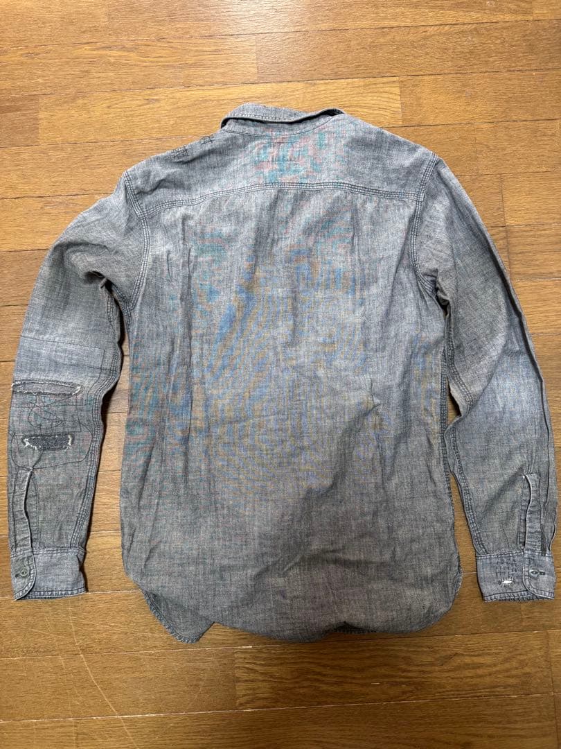 RRLビンテージ加工シャンブレーシャツ