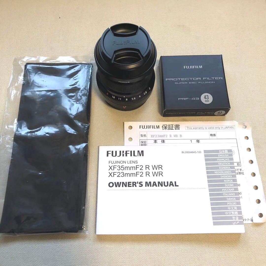 [美品]フジフイルム XF23mm F2 R WR
