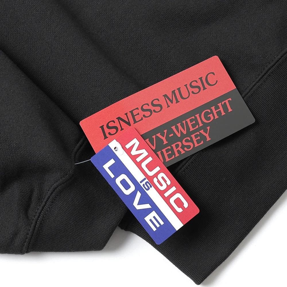 新品 イズネスミュージック NEU WAVEスウェット ブラック　イズネス