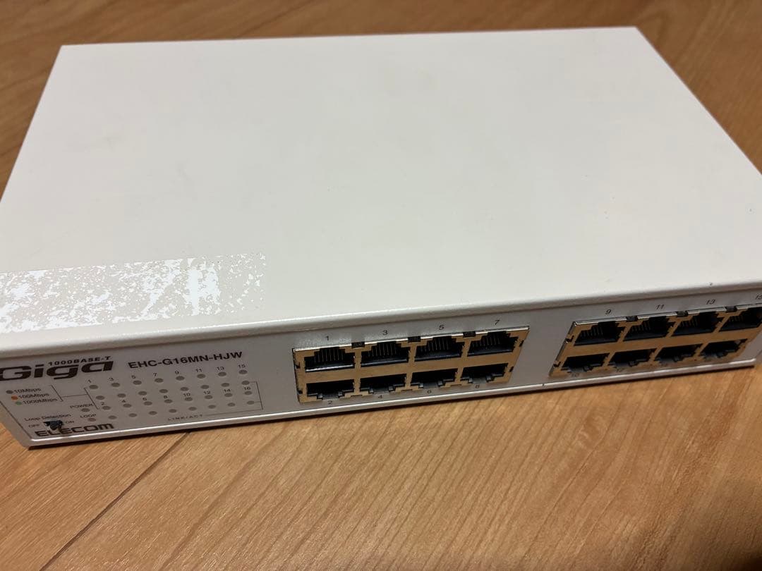 Giga 16ポート スイッチングハブ