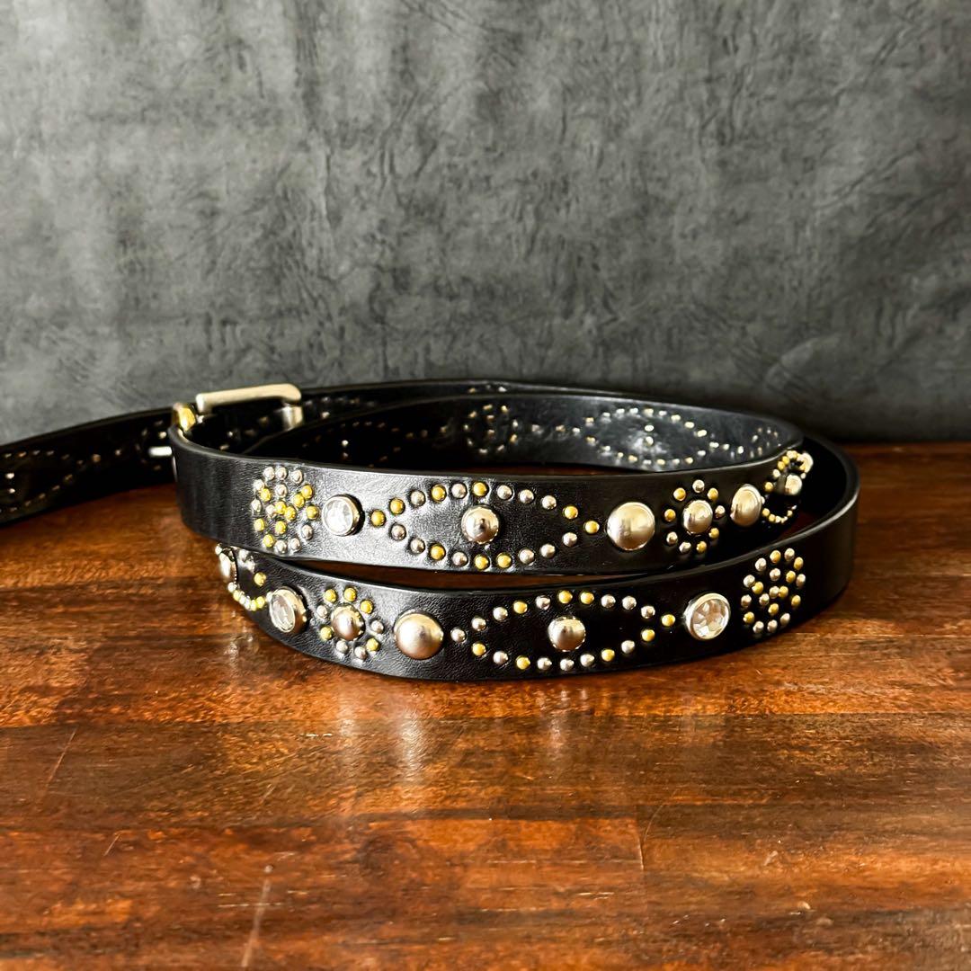 ハンドメイドナローベルトピースマークオール23mm125cm36inch