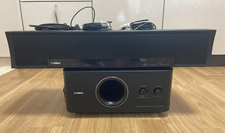 YAMAHA スピーカー＋サブウーファー／リモコンあり／動作良好／元箱なし