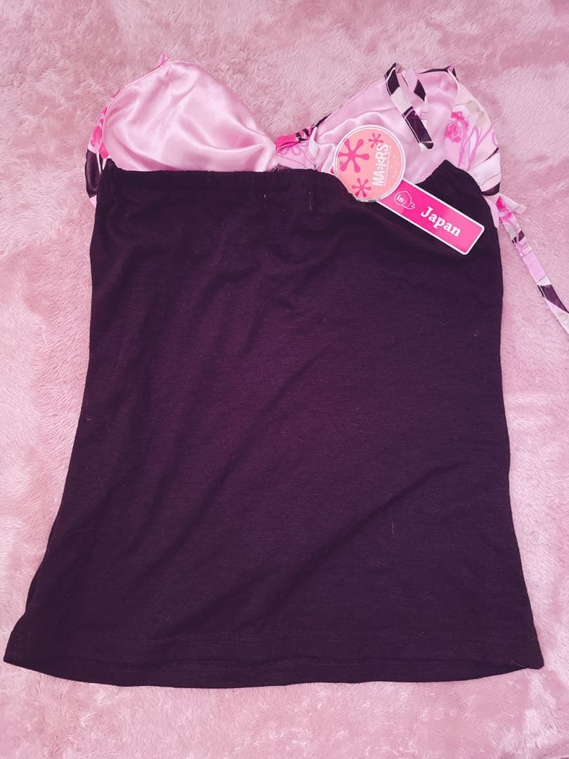 【希少】新品未使用タグ付き マーズ MARS 幾何学バラ柄キャミ