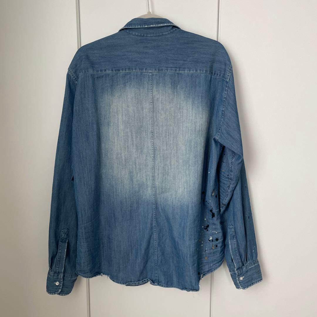 Frank&Eileen for RHC デニムペイントシャツ