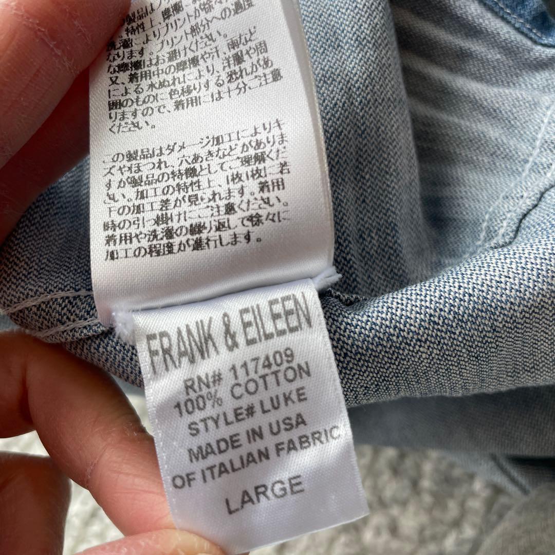 Frank&Eileen for RHC デニムペイントシャツ