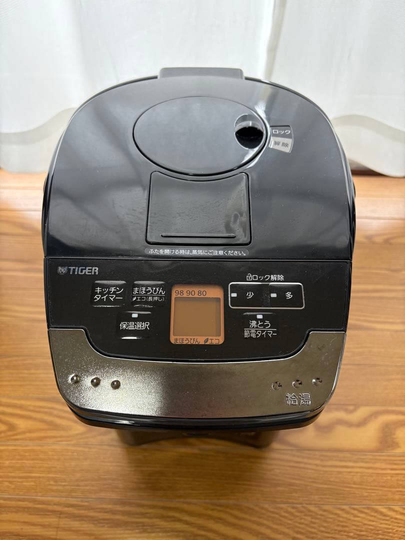 蒸気レスＶＥ電気まほうびん<とく子さん>PIG-J300 黒