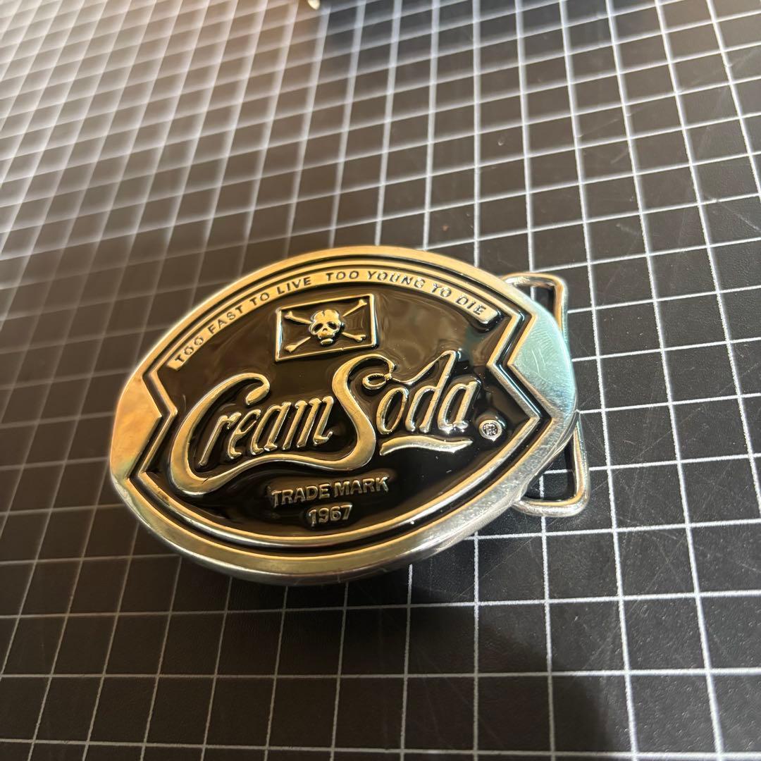 クリームソーダ ロゴ バックル ベルトなし