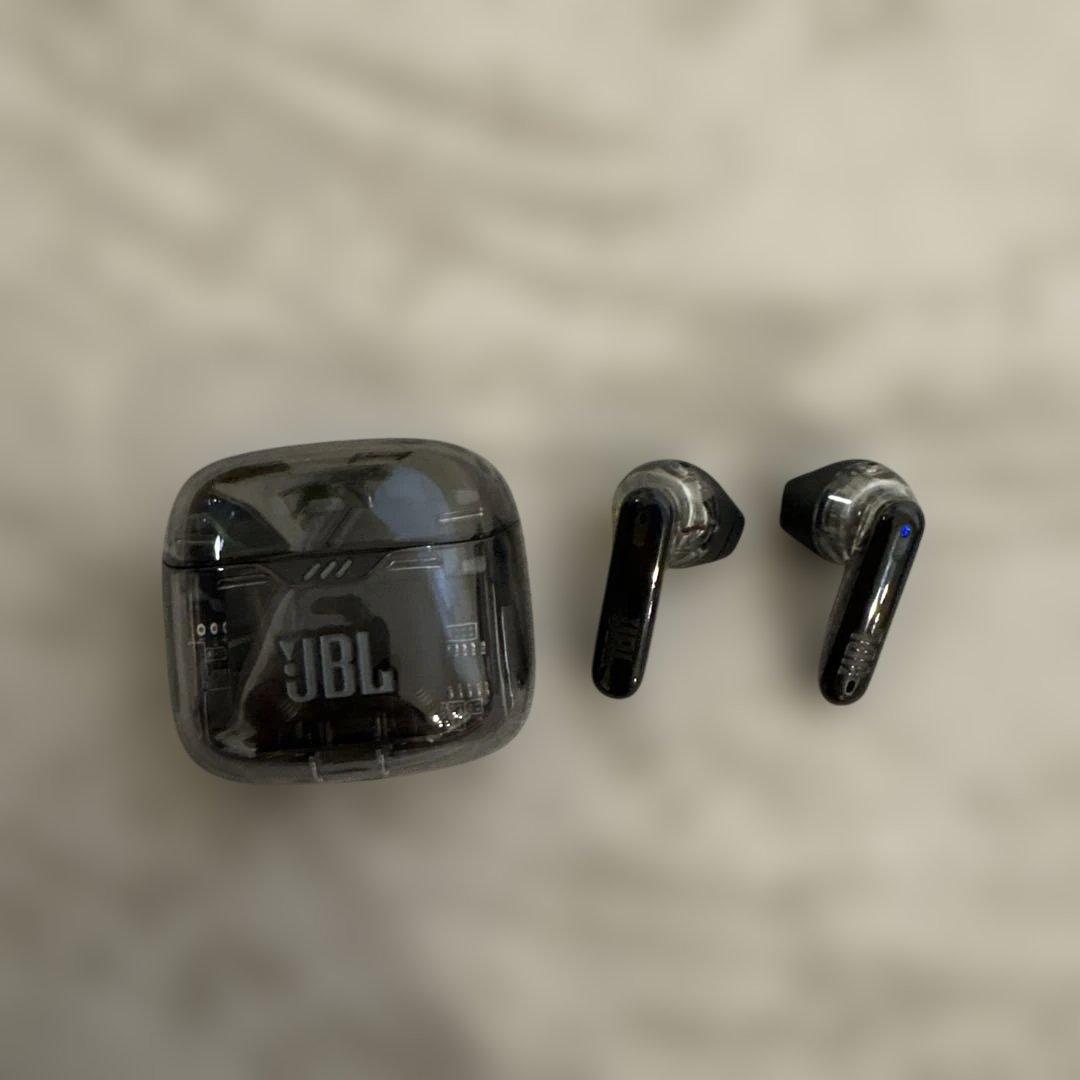 JBL TUNE FLEX BLACK イヤホン　スケルトン