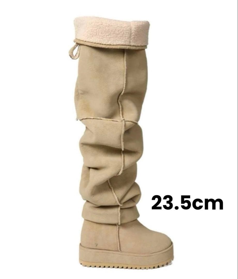 【美品】YELLO MAGNOLIA LONG BOOTS ベージュ