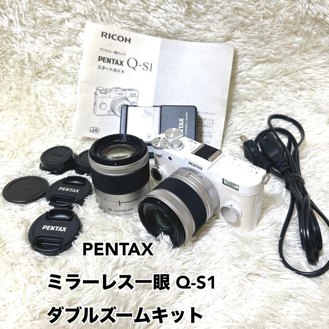 【希少】PENTAX Q-S1 Q-S1 Wズームキット　ミラーレス一眼
